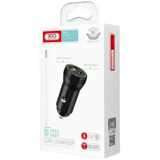 Автомобильное зарядное устройство XO CC33 (1USB + Type-C, QC3.0 18W) Black