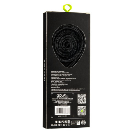 Кабель USB Golf Momory GC-56t Type-C (черный \ Black)