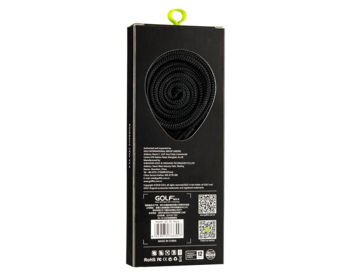 Кабель USB Golf Momory USB to Type-C (GC-56t) Black