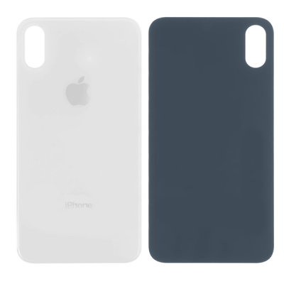 Задня панель корпуси для iPhone XS Max, Скло камери, біла