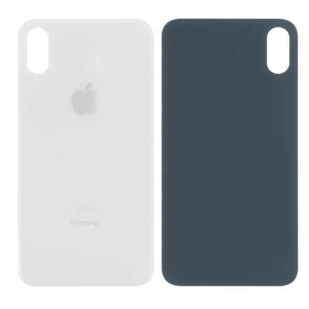 Задняя панель корпуса для iPhone XS Max, стекло камеры, белая