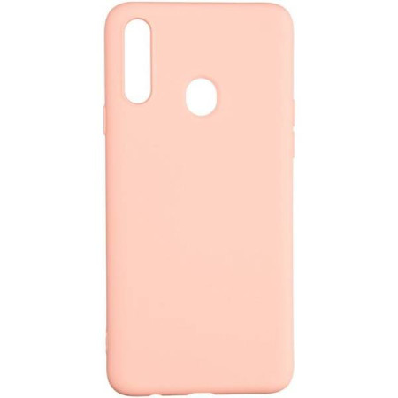 Чехол-силикон оригинал Soft Matte Samsung A207 A20s Pink Sand