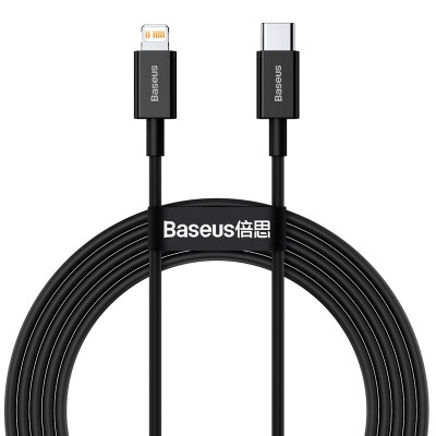Кабель USB Baseus Superior Series Type-C/Lightning (20W/1m) (CATLYS-A01) чорний