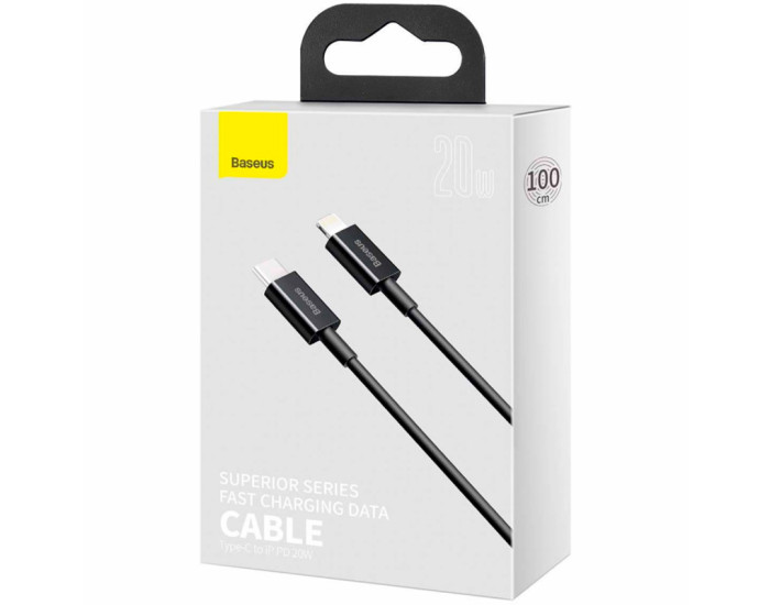 Кабель USB Baseus Superior Series Type-C/Lightning (20W/1m) (CATLYS-A01) Черный 
