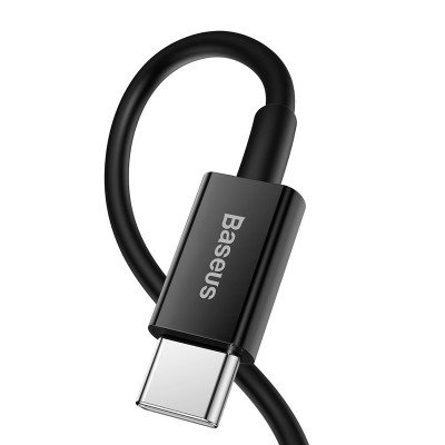 Кабель USB Baseus Superior Series Type-C/Lightning (20W/1m) (CATLYS-A01) чорний