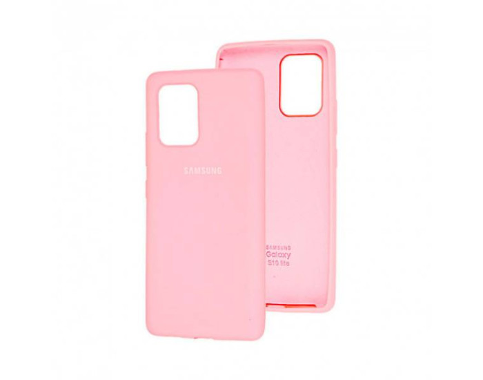 Чехол-силикон оригинал Soft Matte Samsung G985 S20 Plus Light Pink