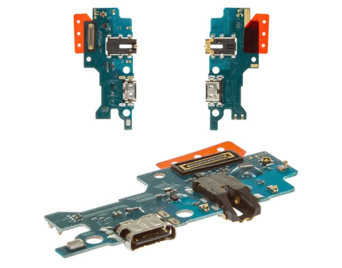 Шлейф для Samsung M21 M215 /M307 M30S /M31 M315 коннектора зарядки, конектора гарнитуры с микрофоном, oригинал