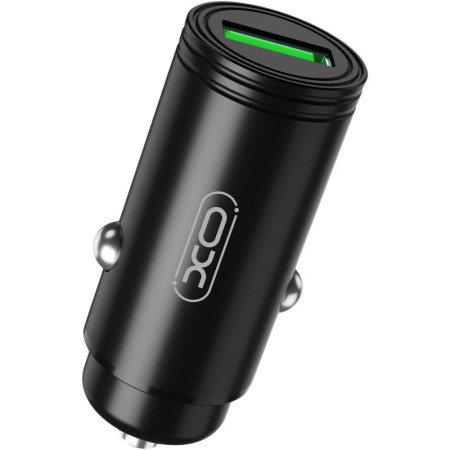 Автомобильное зарядное устройство XO CC39 (1USB, QC3.0, 18W) с кабелем Type-C Black