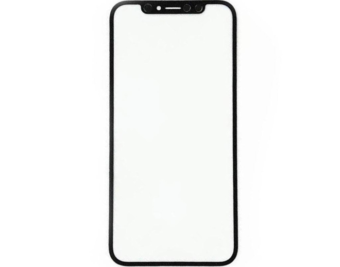 Скло фронтальне c OCA-пленкой iPhone 12 Pro Max, чорне