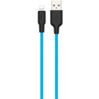 Кабель Hoco X21 Silicone Type-C Black/Blue (1m)