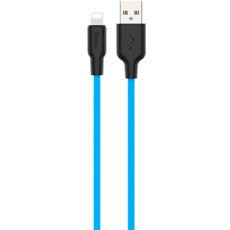 Кабель Hoco X21 Silicone Type-C Black/Blue (1m)