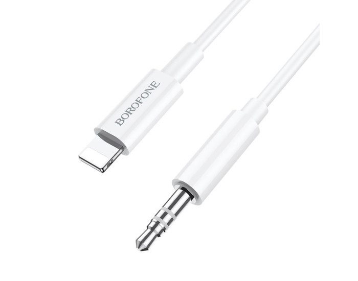 Кабель AUX Borofone BL9 Lightning to 3,5 1m White