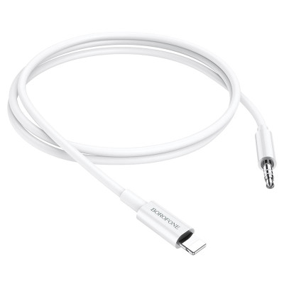 Кабель AUX Borofone BL9 Lightning to 3,5 1m White
