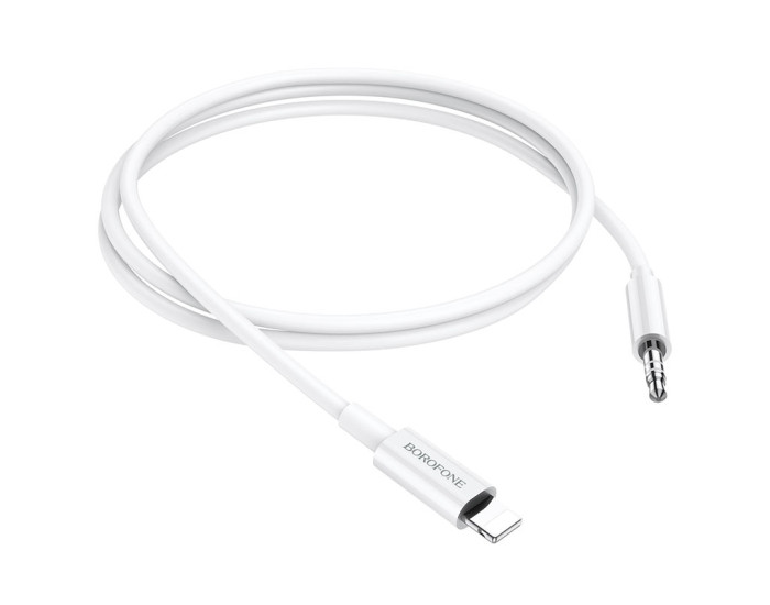 Кабель AUX Borofone BL9 Lightning to 3,5 1m White