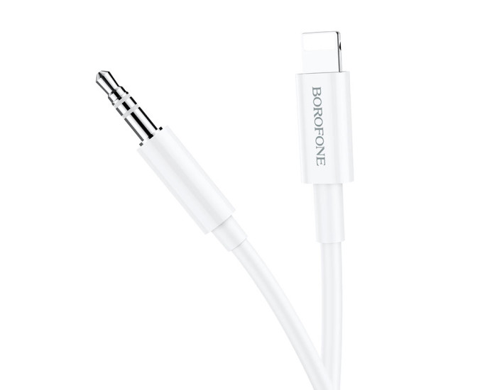 Кабель AUX Borofone BL9 Lightning to 3,5 1m White