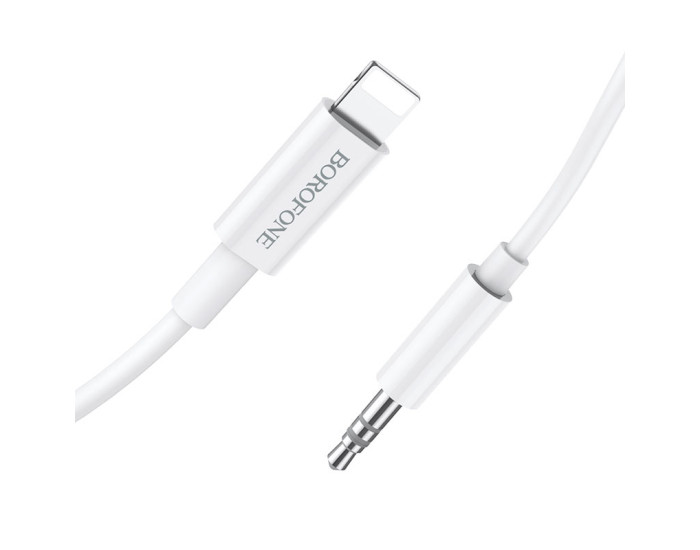 Кабель AUX Borofone BL9 Lightning to 3,5 1m White