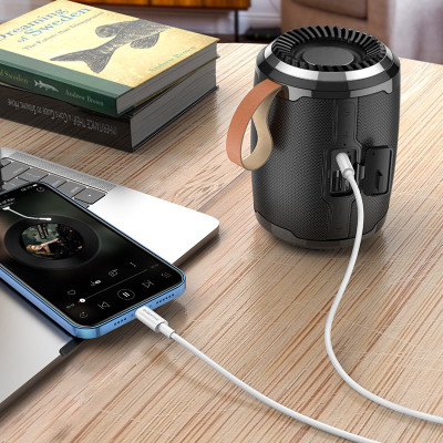 Кабель AUX Borofone BL9 Lightning to 3,5 1m White