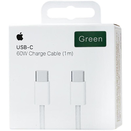 Кабель Original Quality Type-C/Type-C (Woven) (box) 1m, Green
