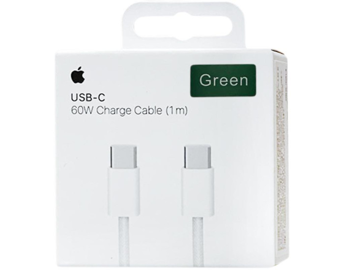 Кабель Original Quality Type-C to Type-C (Woven) (box) 1m, Green