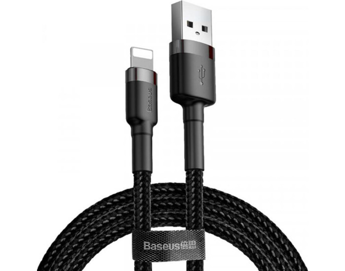 Кабель USB Baseus Cafule USB to Lightning (2m) Black (CALKLF-CG1)
