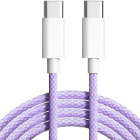 Кабель Original Quality Type-C/Type-C (Woven) (box) 1m, Purple