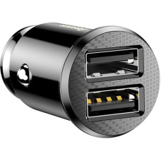 Автомобильное зарядное устройство Baseus 2USB Grain (3.1A) (CCALL-ML01) (Черный / Black)