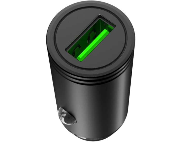 Автомобильное зарядное устройство XO CC39 (1USB, QC3.0, 18W) с кабелем Micro Black