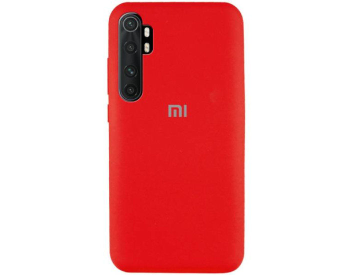 Чехол-силикон оригинал Full Soft Matte Xiaomi Mi Note 10 Lite Red