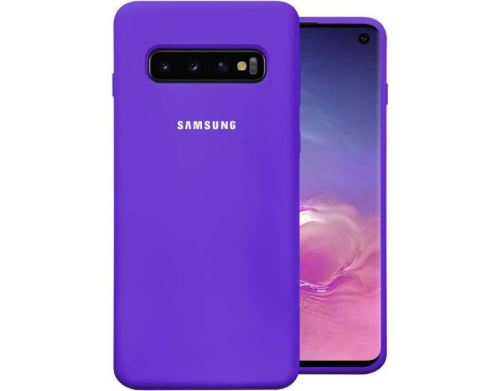 Чехол-силикон оригинал Soft Matte Samsung G973 S10 Lilac
