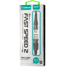 Кабель USB Gelius Pro Fast Speed 2 USB to Type-C Black (GP-UC05c)