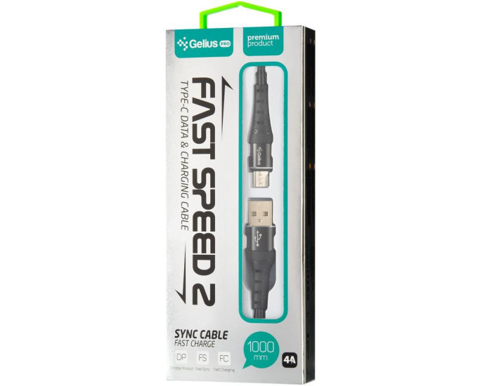 Кабель USB Gelius Pro Fast Speed 2 USB to Micro (GP-UC05m) Black