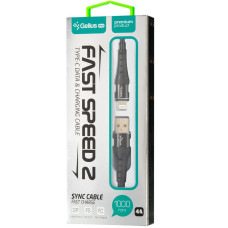 Кабель USB Gelius Pro Fast Speed 2 USB to Lightning (GP-UC05i) Black