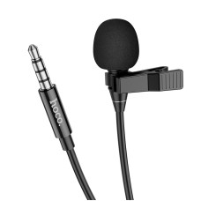 Микрофон Петличный Hoco L14 (3.5mm/2m) Black