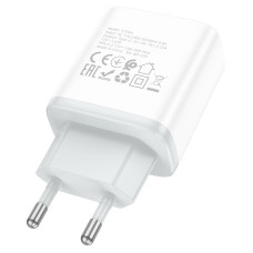 Мережеве зарядний пристрій Hoco C104A Stage (1USB-C/PD20W) White