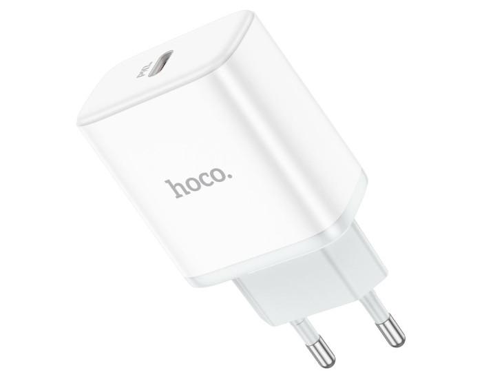 Мережеве зарядний пристрій Hoco C104A Stage (1USB-C/PD20W) White