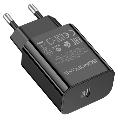Сетевое зарядное устройство Borofone BA65A Single port (PD20W) Черный