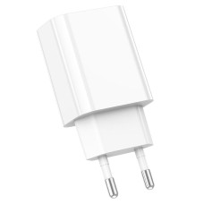 Мережеве зарядний пристрій Borofone BA65A Single port (PD20W) Білий