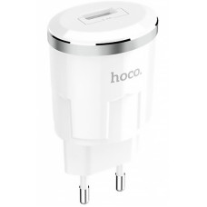 Сетевое зарядное устройство Hoco C37A (1USB,2.4A) (Белый / White)