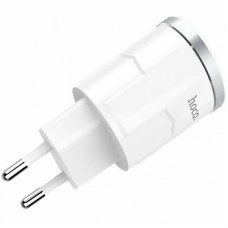 Мережеве зарядний пристрій Hoco C37A (1USB,2.4A) (Білий / White)