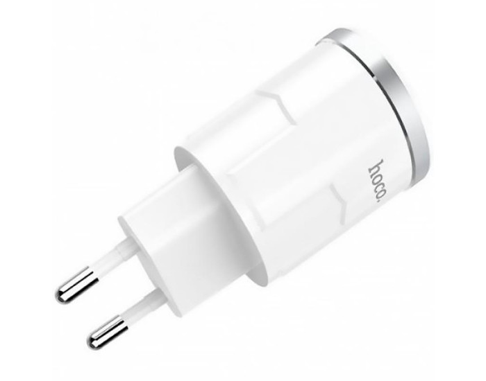 Мережеве зарядний пристрій Hoco C37A (1USB,2.4A) (Білий / White)