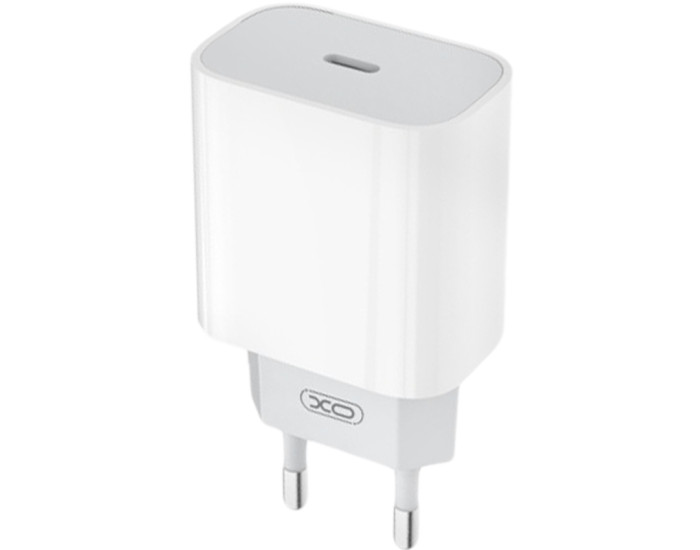 Мережеве зарядний пристрій XO L77 (1Type-C/20W) White