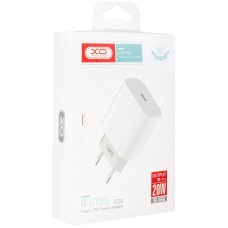 Мережеве зарядний пристрій XO L77 (1Type-C/20W) White