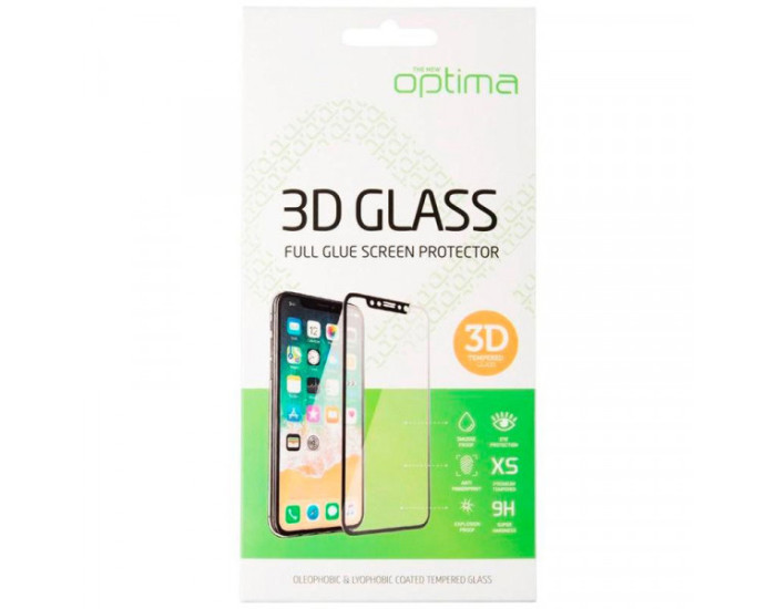 Защитное стекло Optima Xiaomi Redmi Note 8, 3D Black