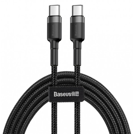 Кабель USB Baseus cafule Type-C/Type-C 1m (CATKLF-GG1) Black  (Класс B)