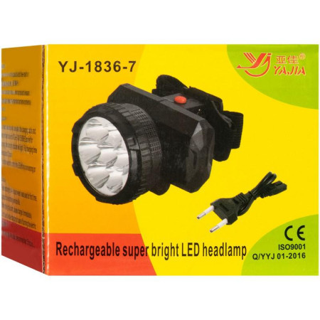 Фонарик на лоб LUXURY 1836(7LED)