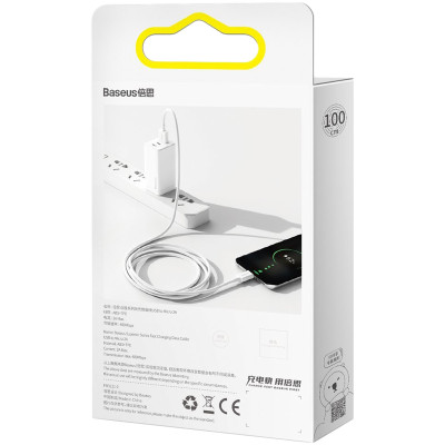 Кабель USB Baseus Superior Series MicroUSB 2A/1m (CAMYS-02) White