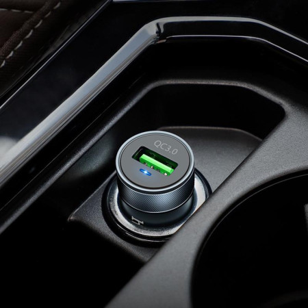 Автомобильное зарядное устройство Hoco Z32A 1USB, 4A Black