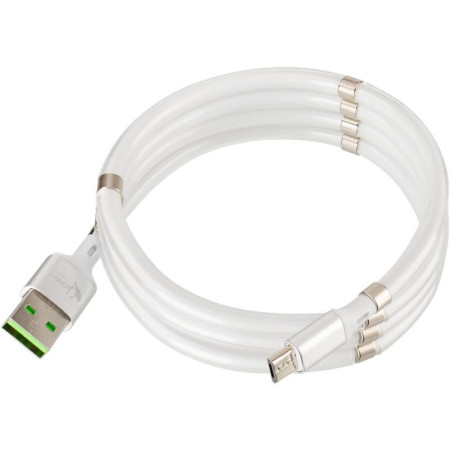 Кабель USB Krazi Super KZ-UC001m MicroUSB (Белый / White)