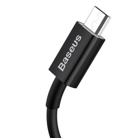 Кабель USB Baseus Superior Series MicroUSB (2A/1m) (CAMYS-01) Black (Класс А)