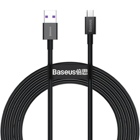 Кабель USB Baseus Superior Series MicroUSB (2A/1m) (CAMYS-01) Black (Класс А)